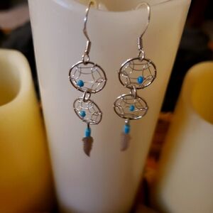NAVAJO Handmade dream catcher earrings